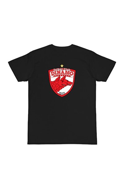 OEM Tricou personalizat Dinamo București, model fotbal, 100% bumbac, negru, M