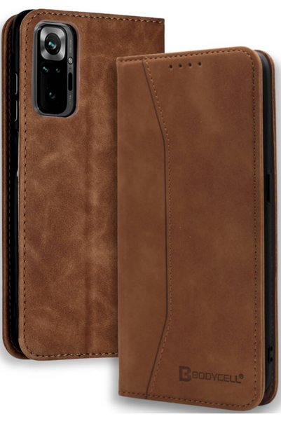 Bodycell Θήκη - Πορτοφόλι Xiaomi Redmi Note 10 Pro - Brown