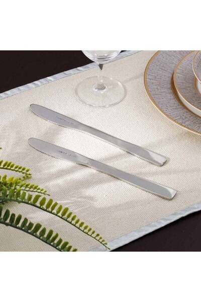 Danube Home Dune 2-Piece Dinner Knife Set Silver - Elegant, Durable Stainless...
