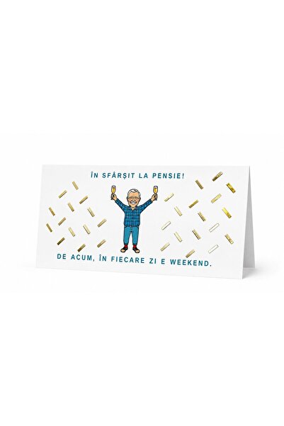 Libra Felicitare de pensionare pentru bărbați (Tematică clasică/festivă) - DN...