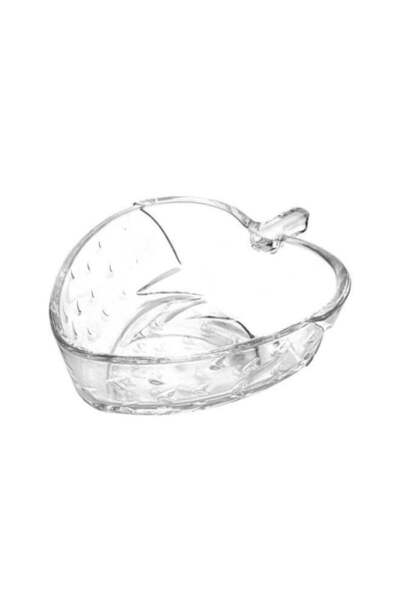 Mondo 6-Piece Strawberry Small Bowl Set - 13x11 cm Clear Glass Bowls for Serv...