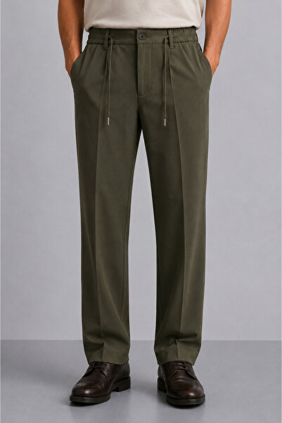 Danger Men's Comfort Fit Khaki Jogger Pants |   Stretchy Fabric Daily Comfort...
