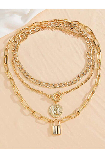 Woman's Fashion Επιχρυσωμένο ατσάλινο κολιέ