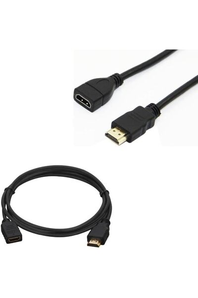Yıldızan متجر ysf كابل HDMI ذكر/أنثى ذهبي اللون بطول 50 سم (Mini Hd Rec.) (لل...