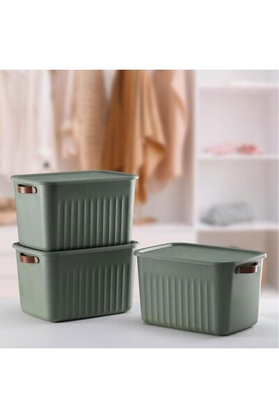 Yıldızan nry shop 1 قطعة صندوق منظم بغطاء، صندوق تخزين مزخرف، منظم (35 سم * 2...