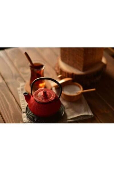 Yıldızan Msa Shop Taşev Bambum Linden - Sümbül Döküm Teapot 300 ml Red 931845