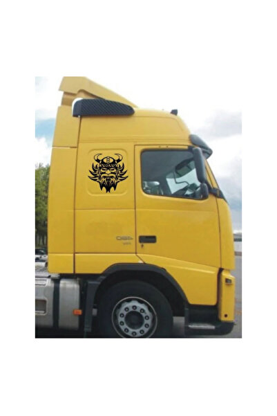 Amo-Stickers Volvo Side Stickers Top Bottom Set Viking 45 cm Silver