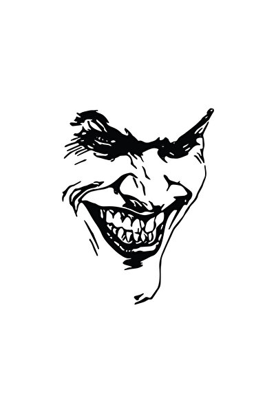 Amo-Stickers Джокър 13 Стикер за кола 30см Черен
