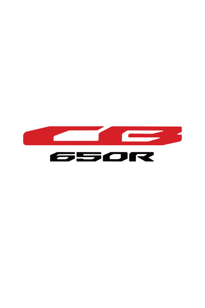 Amo-Stickers Αυτοκόλλητο Honda CB 650 R 40εκ. Λευκό