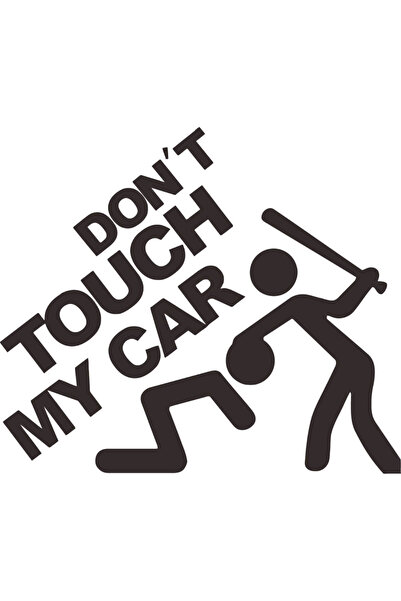 Amo-Stickers Sticker Auto Don’t touch my car 25cm Verde