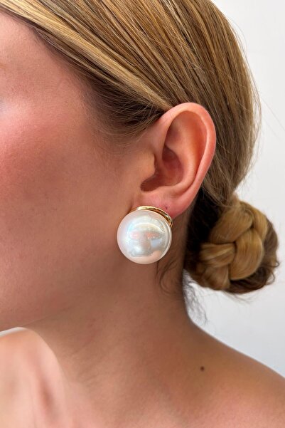 Charmist Luna Pearl Earrings White