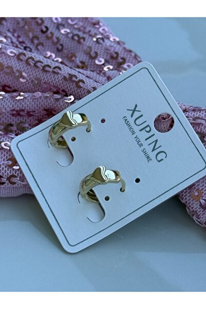 XUPING JEWELRY Xupıng kararmaz kalpli çocuk küpesi