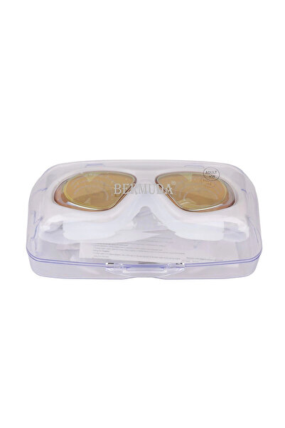 Generic Brand KZLD-AF2800 نظارات السباحة برمودا لركوب الأمواج مع مرآة ICB12