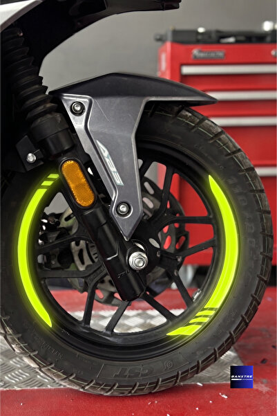 Banxtre Thick Cut Wheel Rim Strip Sticker Set Compatible with All Scooters