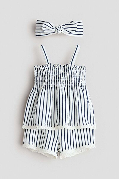 H&M طقم قطني مكون من 3 قطع