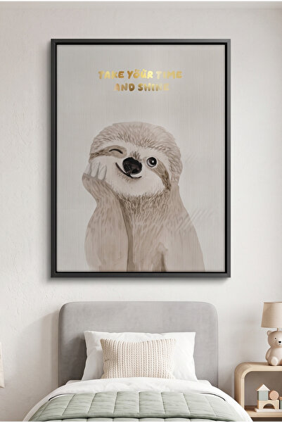 Jasmine Art Take Your Time and Shine Kids Wall Art | Portrait Framed Canvas P...