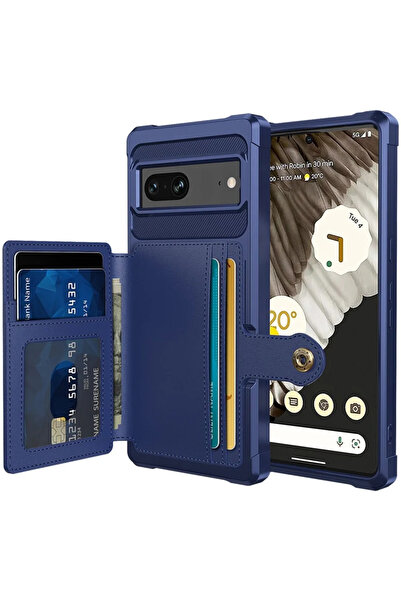 HappyCase 3 σε 1 - Θήκη Σιλικόνης με Ενσωματωμένο PU Πορτοφόλι - Google Pixel...