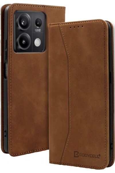 Bodycell Θήκη Πορτοφόλι - Xiaomi Redmi Note 13 5G - Book Case - Brown