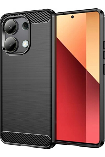 spacecase Θήκη Σιλικόνης - Xiaomi Redmi Note 13 4G - Carbon - Black