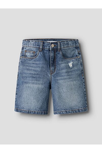 Name it Τζιν σορτς σε γραμμή mom fit
