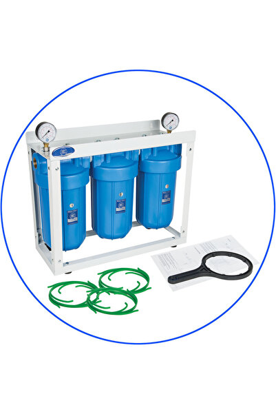 aqua filter Τριπλή Συσκευή Φίλτρανσης Νερού για Κεντρική Παροχή / Κάτω από το...