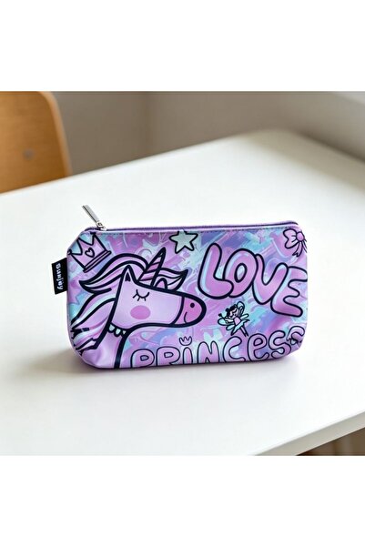 idei Portpix Plat cu Imprimeu Unicorn Princess Violet Pastel, Dimensiuni 21x1...