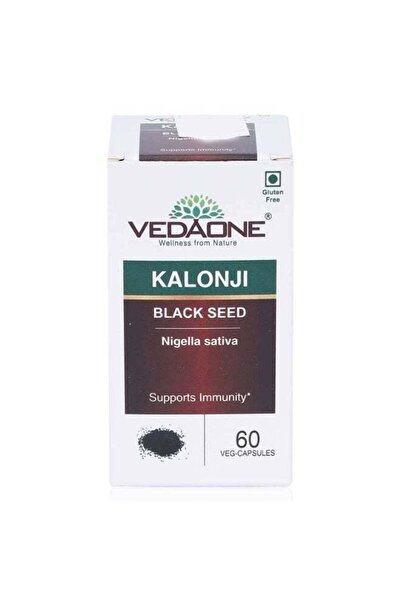 VedaOne Kalonji (Black Seed) Capsules 450mg – 60 Capsules | Immunity, Hair, S...