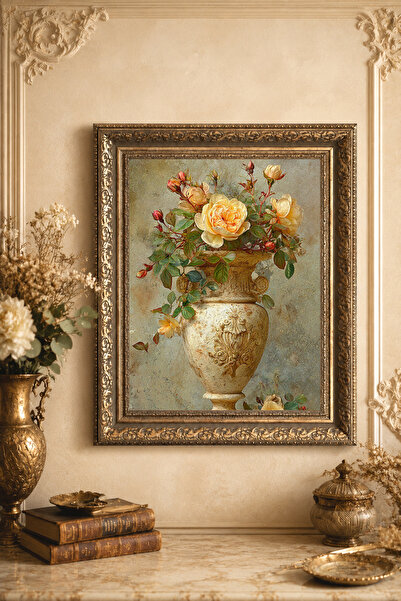 TekTablo Vintage Framed Painting, Classic Antique Framed Painting Models