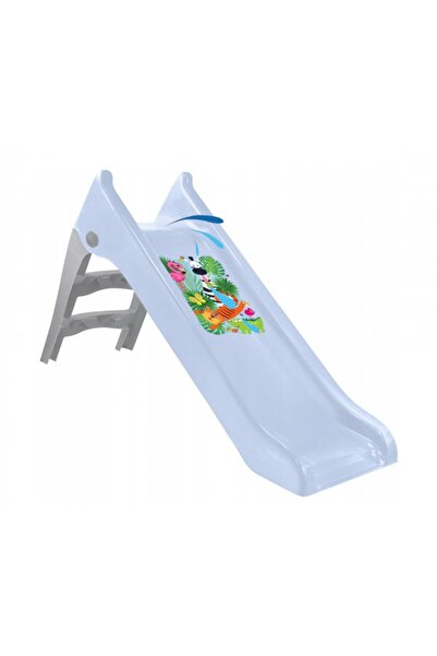 Mochtoys Tobogan pentru copii Pastel Blue cu sistem de atasare furtun apa, Sc...