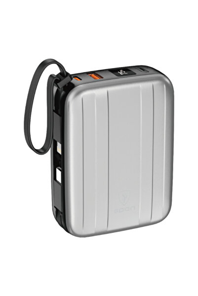 Spon Power Bank Portable Battery Pack 20000Mah with 2 Built-In Cables and 22....