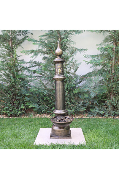 Kala Garden Градински фонтан Флора от алуминий, черно-златен