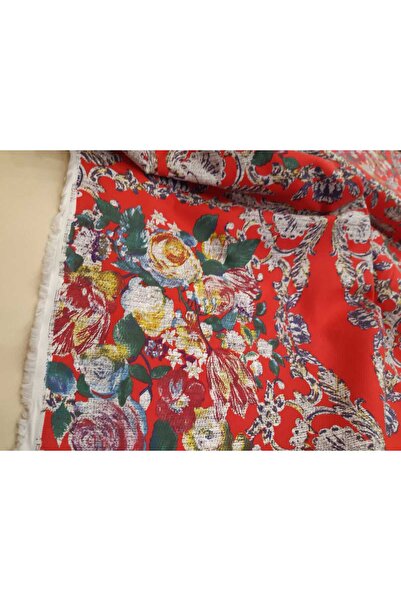 Safir Kumaş Desenli Likralı Hafif Tok Kip Duran Kanvas Kumaş 6 Metre