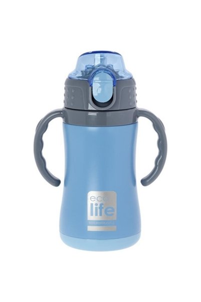 Ecolife Ανοξείδωτο θερμός παιδικό 300ml μπλε 33-BO-3006