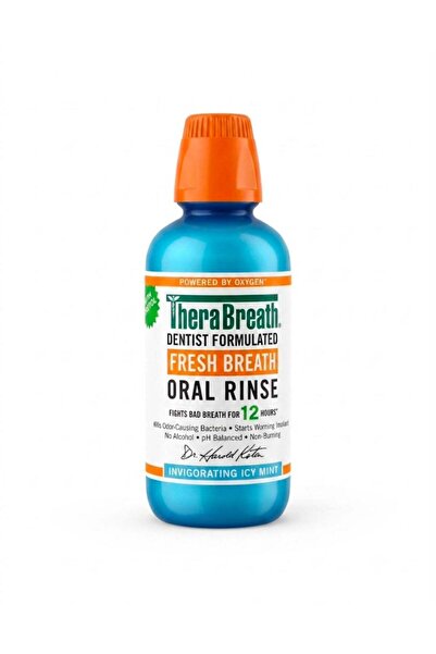 Thera Breath Fresh Breath Mouthwash with Refreshing Icy Mint Flavor 16 fl oz ...