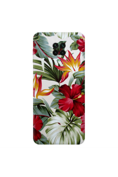 Other Xiaomi Redmi Note 9S laves and flowers Transparent Silicone TPU Θήκη