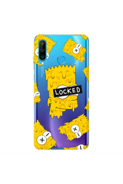 Other Huawei P30 Lite Bart Simpson Transparent Silicone TPU Θήκη