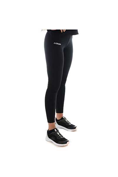 Kappa Colanti crop cu talie medie elastică din bumbac cu lycra, Kappa, Logo 3...
