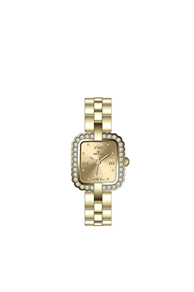 Seen Time Sintime Women's Watch with a Square Case and a Bezel Set with Spark...