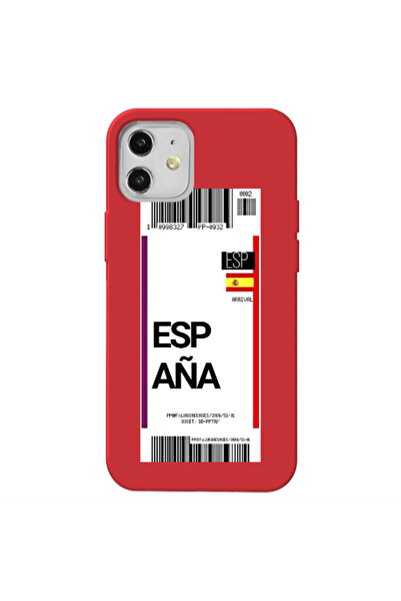 Other Apple iPhone 12 Espana Arrival Red Colored Silicone TPU Θήκη
