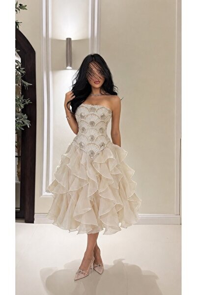 Jood Evening & Prom Dress - Beige - A-line