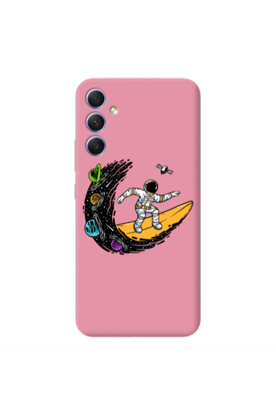 Other Samsung A34 Surf in space Pink Colored Silicone TPU Θήκη