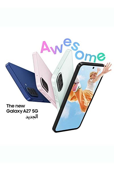 Samsung جالاكسي A27 ثنائي الشريحة 5G أزرق اللون بذاكرة وصول عشوائي 8 جيجابايت وسعة تخزين 256 جيجابايت - نسخة دولية