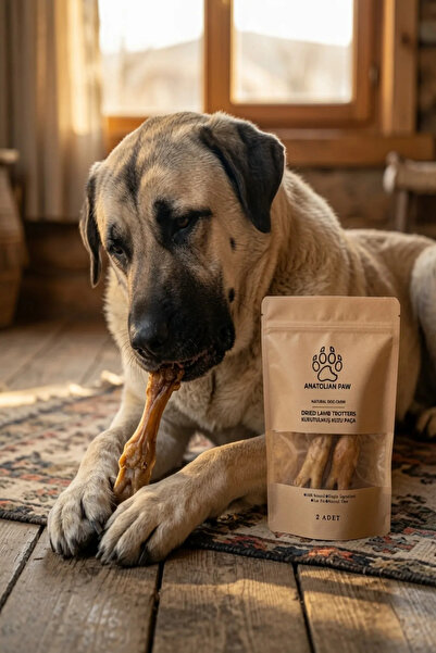 Kurutulmuş Kuzu Paça Köpek Ödül Maması %100 Doğal 2 Adet