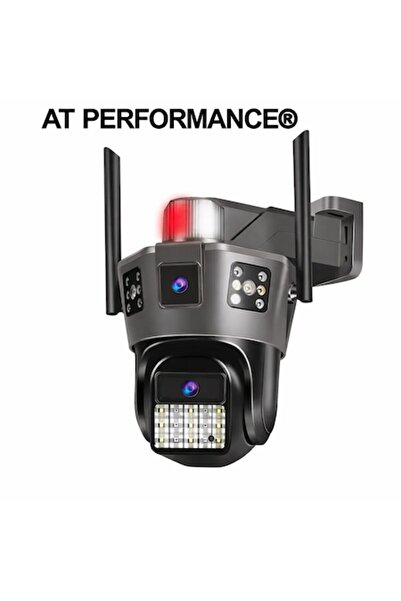 AT Performance Cameră de supraveghere CCTV PTZ Duală 5K 9MP 4G, de exterior/i...