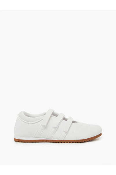 Styli White Velcro Strap Sneakers