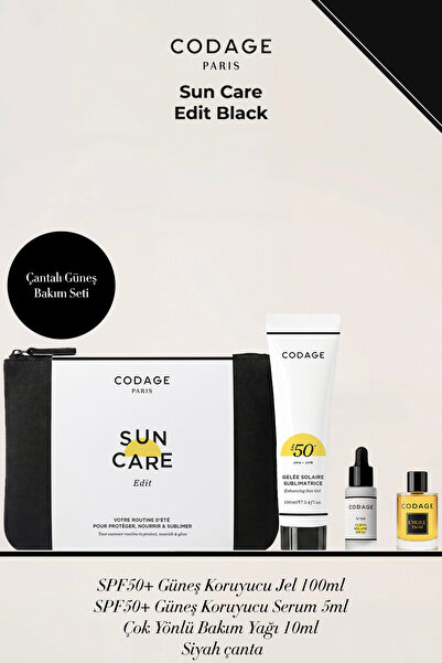 CODAGE PARIS Sun Care Edit Black - Çantalı Güneş Bakım Seti