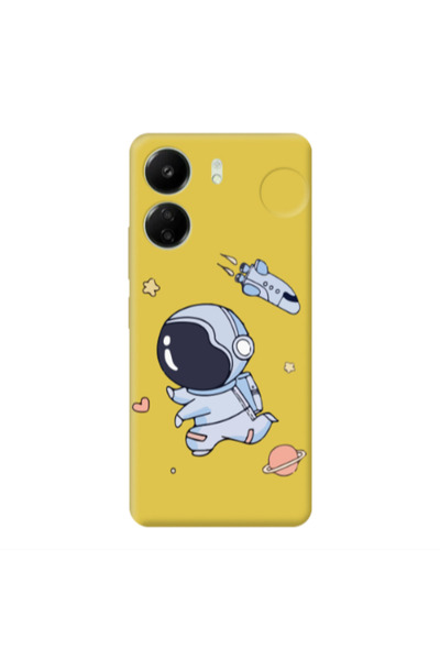 Other Xiaomi Redmi 13C Aduket Yellow Colored Silicone TPU Θήκη
