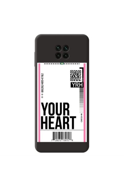 Other Xiaomi Redmi Note 9 Pro Your Heart YRH Black Colored Silicone TPU Θήκη