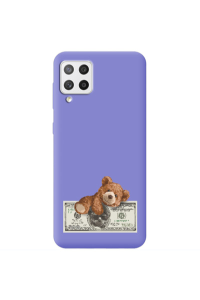 Other Samsung A42 5G Money Style Purple Colored Silicone TPU Θήκη