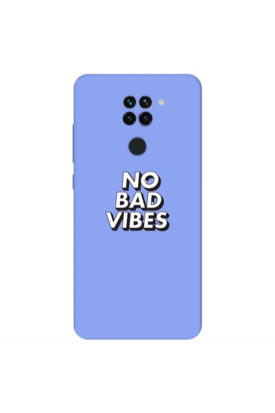 Other Xiaomi Redmi Note 9 No bad vibes Light Purple Colored Silicone TPU Θήκη